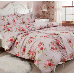 NEW Full/Queen Ruched Comforter Set Pink Floral Harlow & Wren