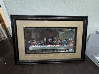 Last supper Hand press and painted!