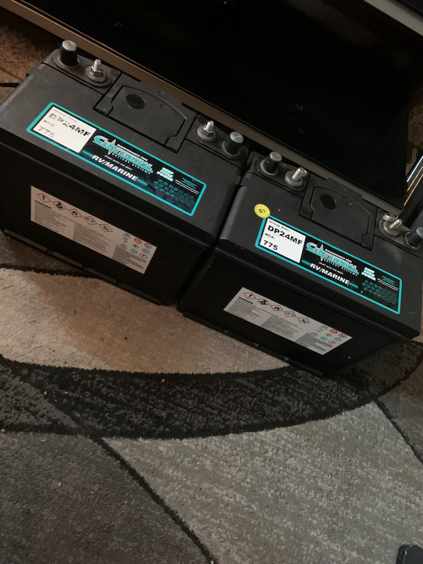 Centennial RV/Marine/Audio Dual Purpose Battery DP24MF (Group 24) Deep Cycle Maintenance Free
