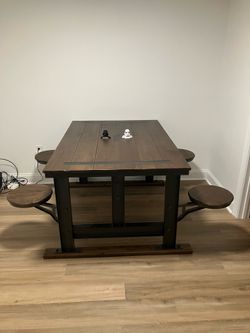 NEW IN BOX! World Market Galvin Cafeteria Table with Stools