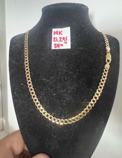 14K Solid Gold Chain For Wedding 21.2Gr 24 Inches Long