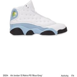 Jordan 13 Retro  Blue Grey
Used
Size 3y
