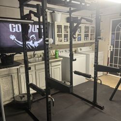Titan T2 Power Rack squat rack  With Accessories