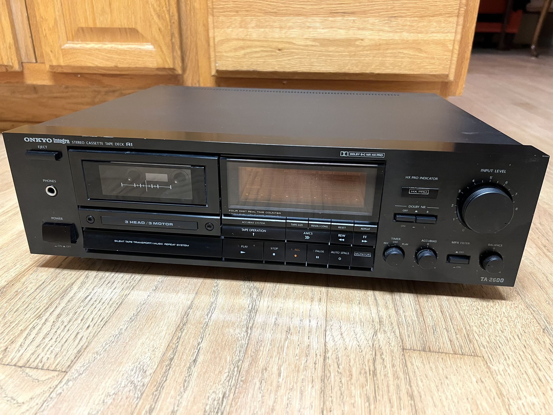 Onkyo Integra High-End TA-2600 Stereo Cassette Tape Deck with 3-Head 3-Motor