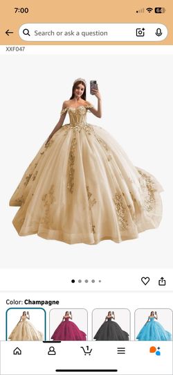 Champagne 15 Quince Dress