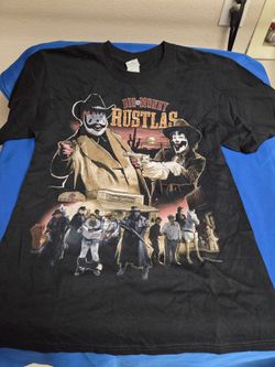 ICP Insane Clown Posse Big Money Rustlas Shootout Shirt Size Small NOS