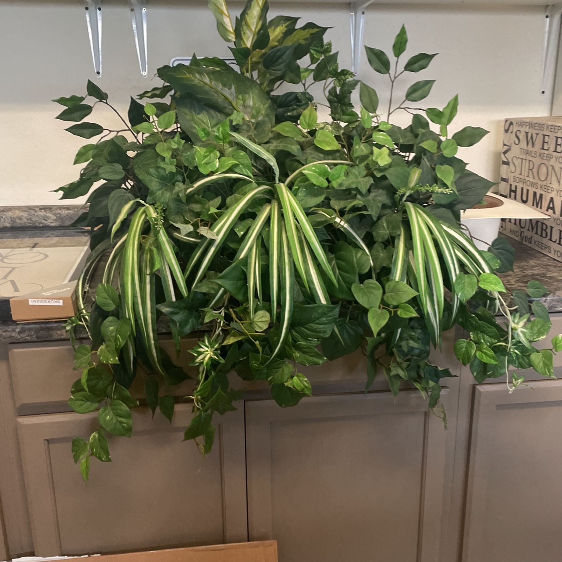 Fake Plant In Basket