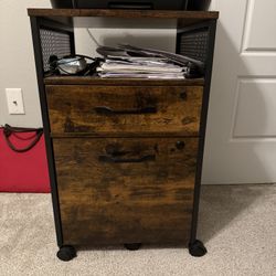 Brown Filing Cabinet 