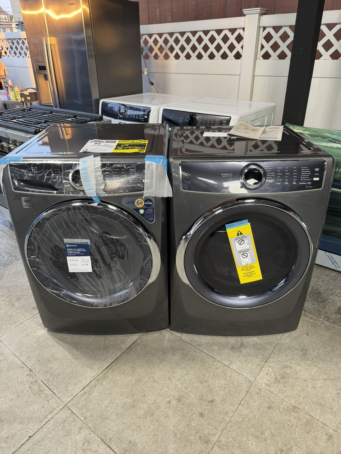 Electrolux Washer And Electric Dryer 4.5 Cubic Feet Brand New One Receipt For 90 Days Warranty