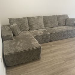 Unused Boneless Couch Camel/Beige - $500