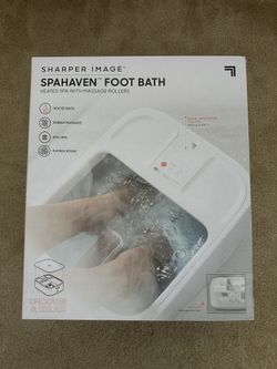 Sharper Image Spahaven Foot Bath (NEW) Heated spa with massage rollers