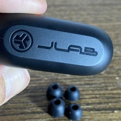 JLab Go Air POP True Wireless Bluetooth Earbuds & Charging Case Microphone BLACK
