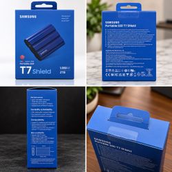 Samsung T7 Shield Portable SSD 2TB, USB 3.2 Gen 2, Up to 1,050 MB/s