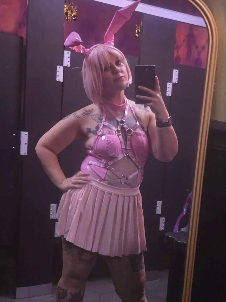 Mobbunny Pink Body suit Size M 