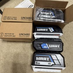 Hart Batteries ($150 Each) 