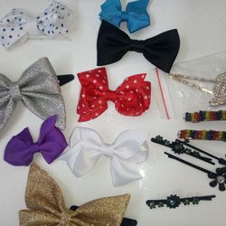 Bows Hair Accessories Bobbypin Clip Flowers Rainbow 🌈 Sparkle ✨ Hair Accessories Collection 
