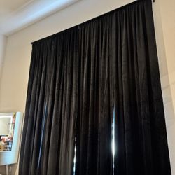 Black Velvet Black Out Curtains
