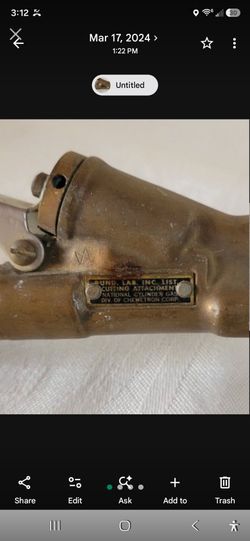 Vintage National Cylinder Gas Company Cutting Torch