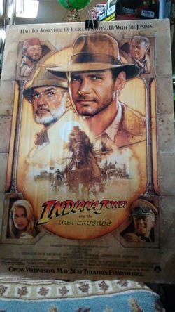 1989 indiana Jones poster