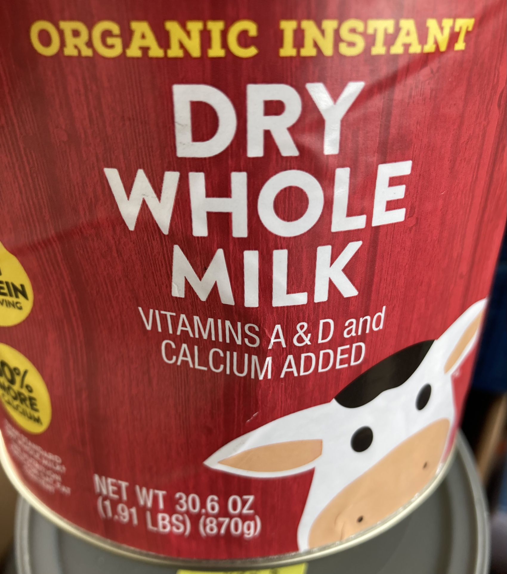 Horizon organic  Instant dry whole  milk