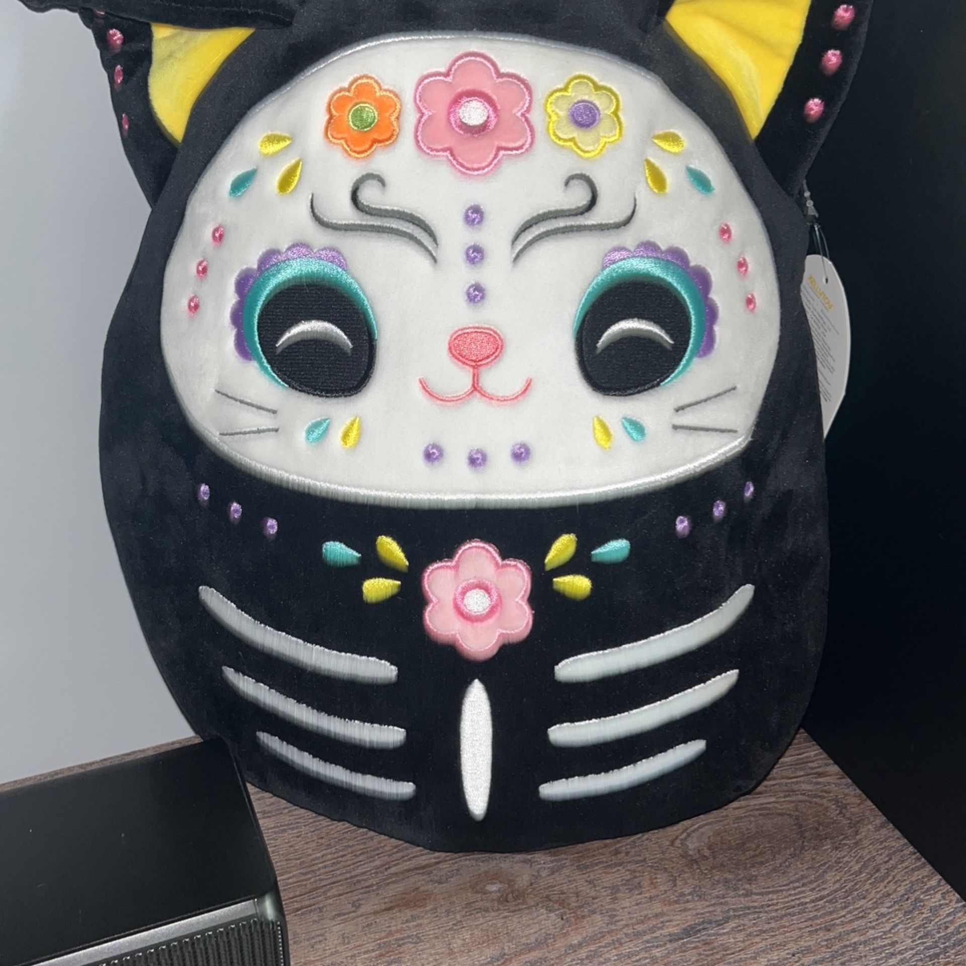 squishmallow Dia De Los Muertos cat