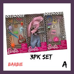 NIB Barbie 3Pk Gift Set A
