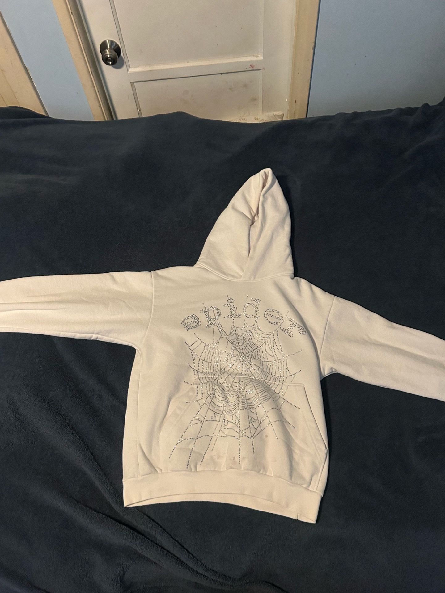 White spider hoodie