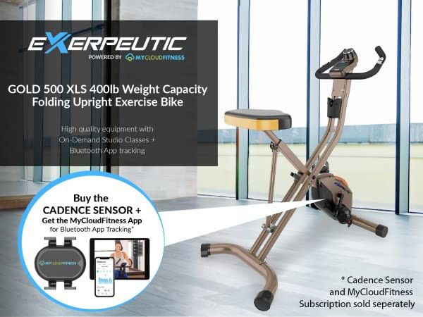 Exerpeutic Gold Heavy Duty Foldable Exercise Bike with 400 lbs Weight
Even if you're living in a New York-style efficiency apartment, you'll always