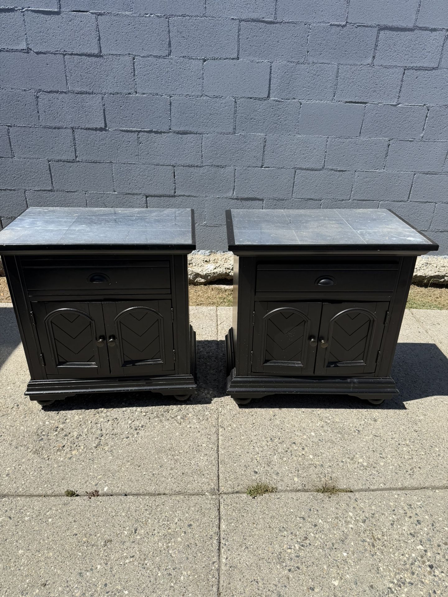 Nightstand , Black Side Tables