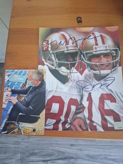 Dual Signed San Francisco 49ers 8x10 Photo