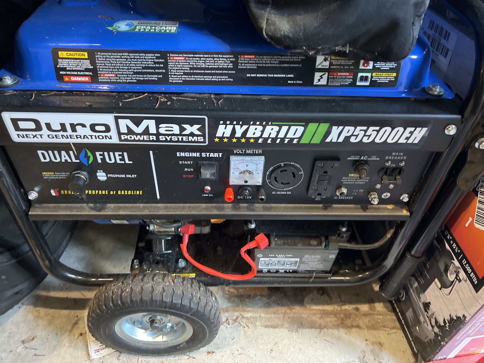 💥 DuroMax XP5500EH Dual Fuel Generator – Electric Start – Great Condition 💥