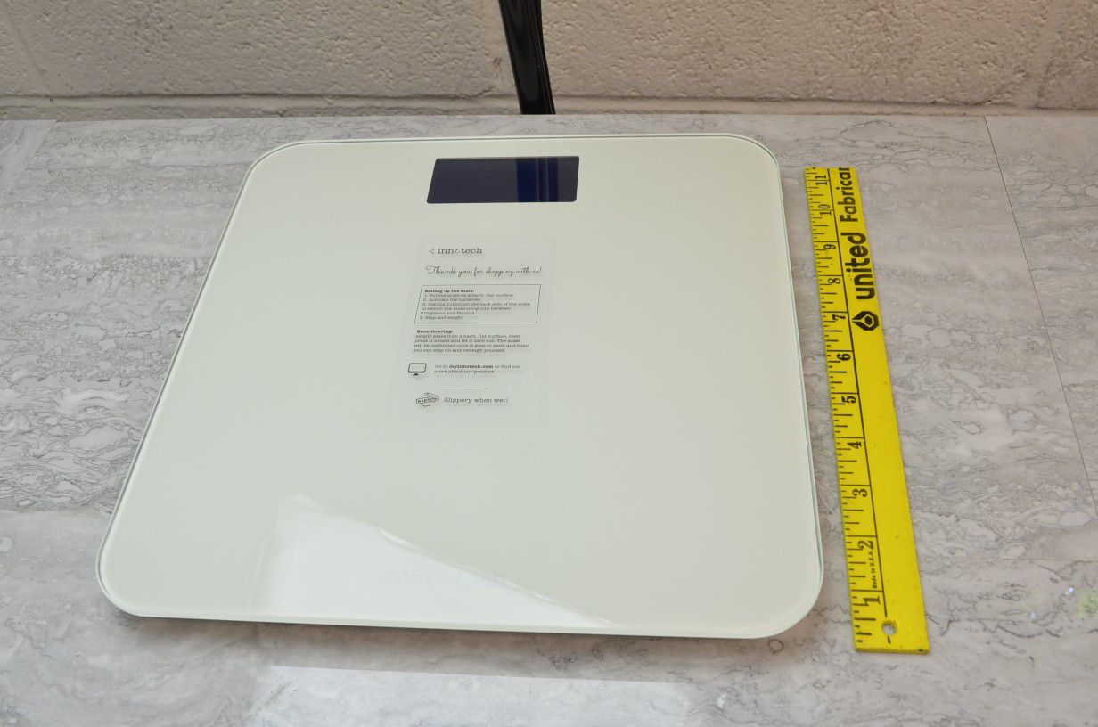 Innotech Digital Bathroom Scale with Easy-to-Read Backlit LCD Screen