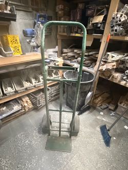 Green Metal Hand Truck Dolly