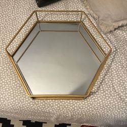 Wall Mirror Brass 