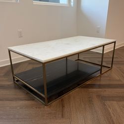 CB2 Marble Coffee Table