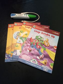 Leap Frog books and pen