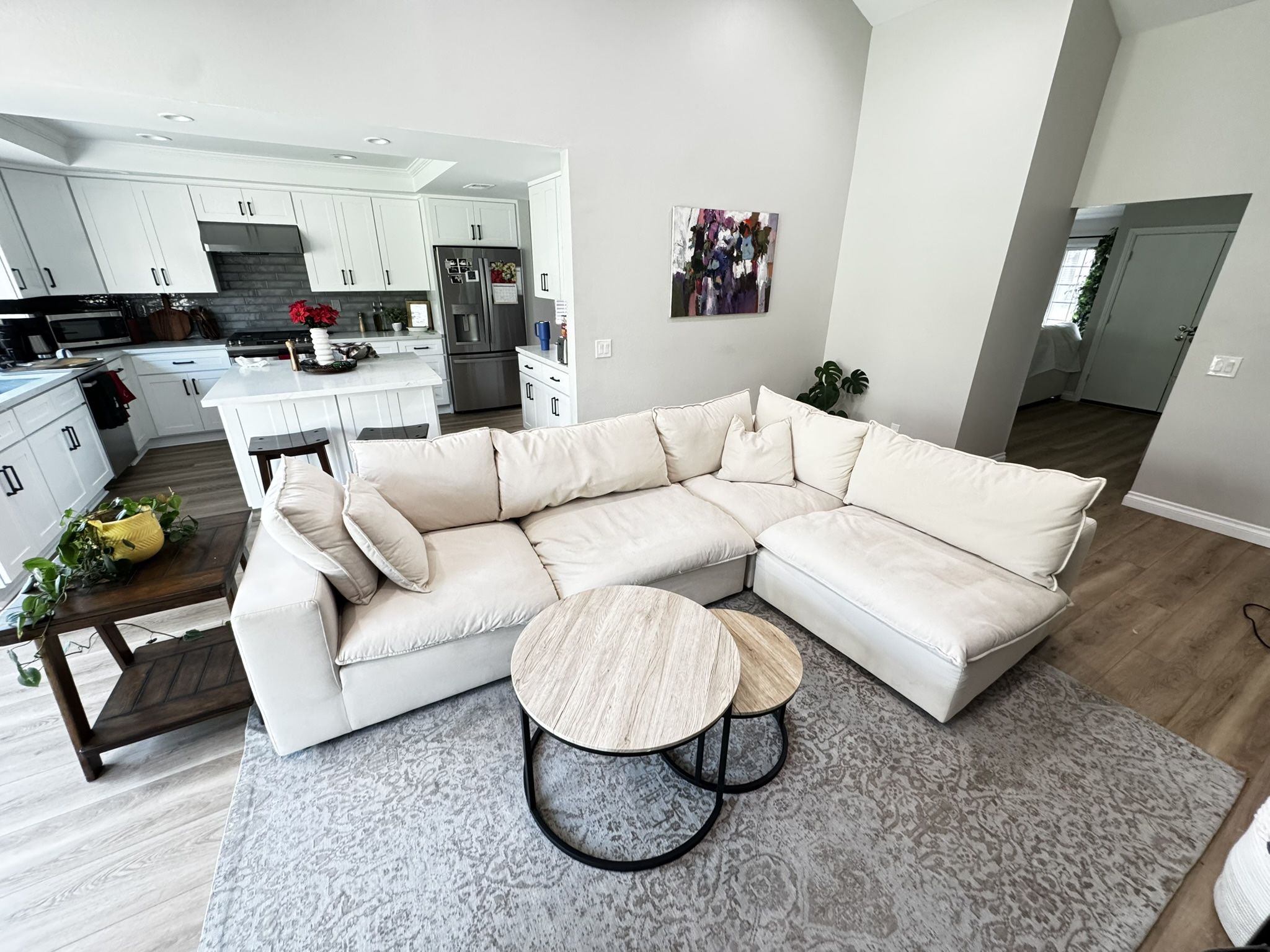 Beige Cloud Performance Sectional