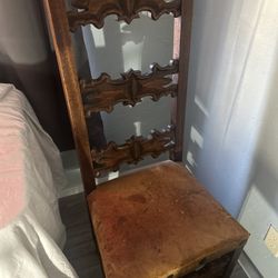 Hand Carved Wood Chair