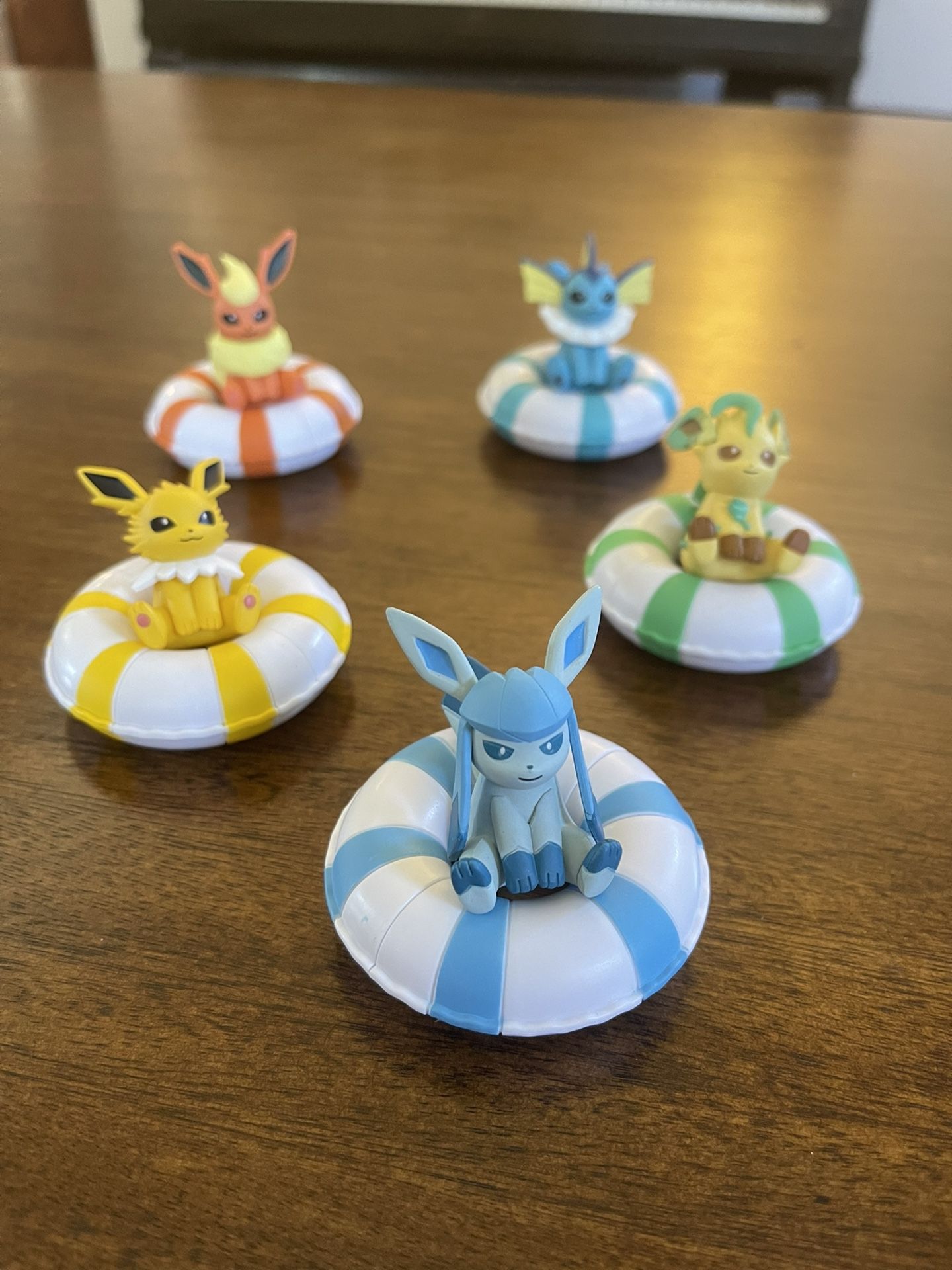 Pokemon Puka Puka Swim Ring Vol 4 Gashapon Figures 5 Piece Set.