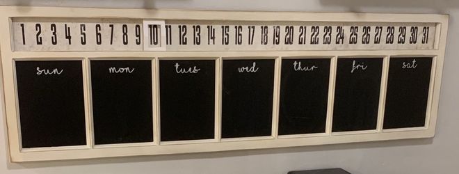 Weekly Wall Farmhouse Calendar for Sale in Pompano Beach, FL - OfferUp
