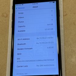 iPhone SE 2020 2nd Gen 64GB