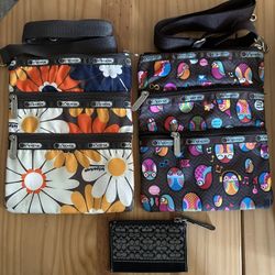 LeSport Sac Crossbody Bags And Coach Wallet. Prices In Description