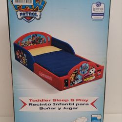 Paw Patrol Plastic Sleep and Play Toddler Bed 
