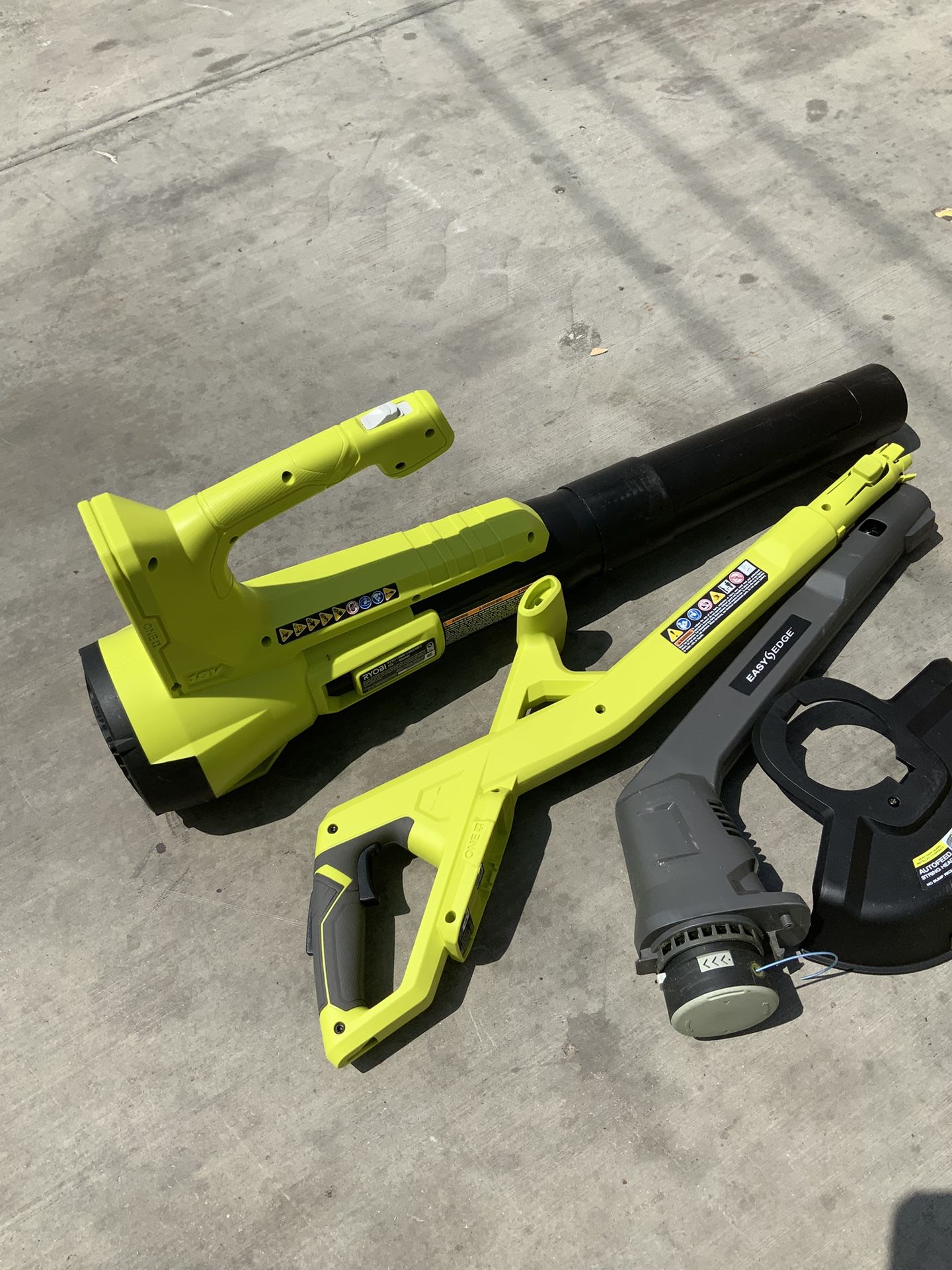 Ryobi 18v Trimmer And Blower