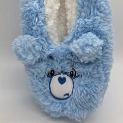 Care Bears Cozy House Slipper Socks Blue Size S/M