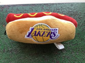 NBA Hotdog Plush Toy for Dogs & Cats Cute Plush Dog Toy with Squeaker