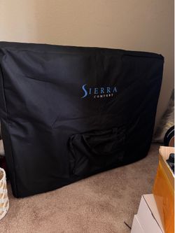 Sierra Comfort Basic Portable Massage Table, Black