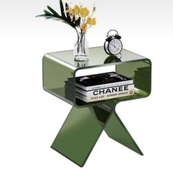 Modern acrylic nightstand Table