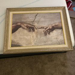 Creation Of Man Painting Replica 