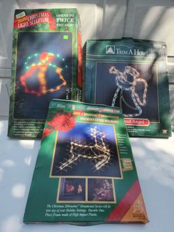 Vtg Christmas Light Up MR CHRISTMAS And 2 Others